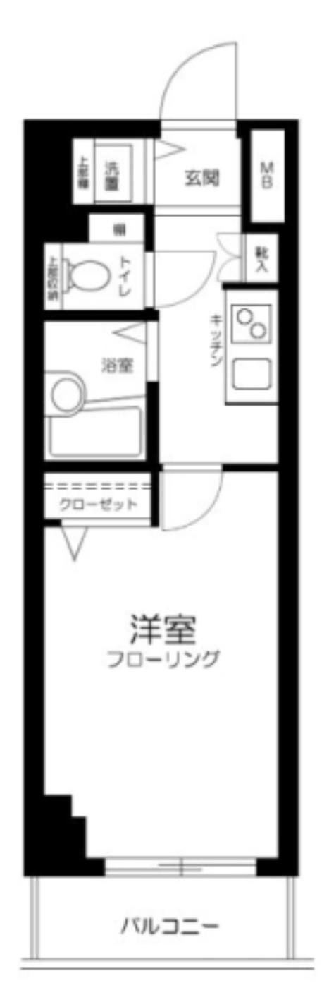 フェニックス方南町弍番館(1K/8階)の間取り写真