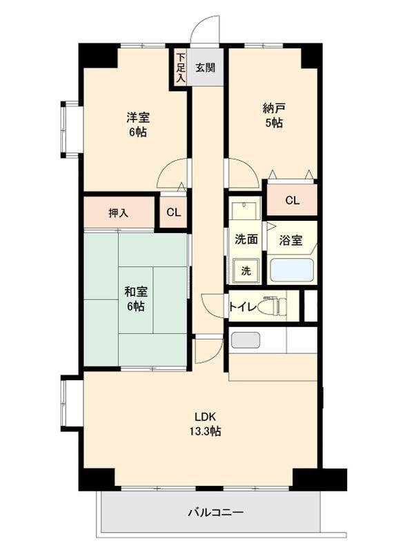 アージュリブレ東四つ木(2SLDK/2階)の間取り写真