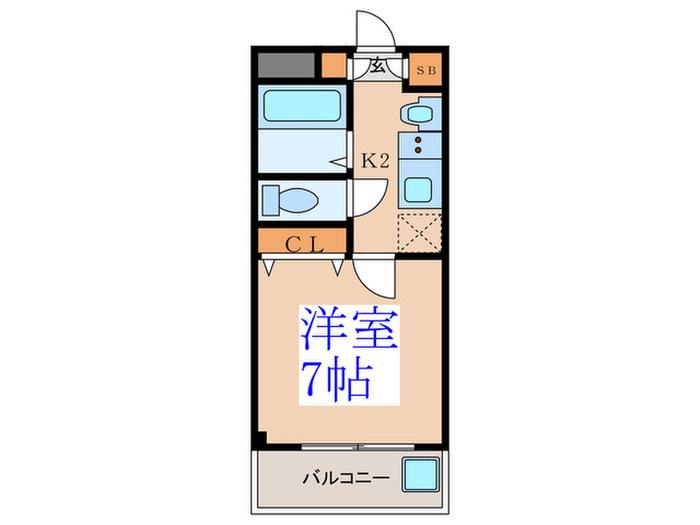 BSレジデンス四谷(1K/3階)の間取り写真