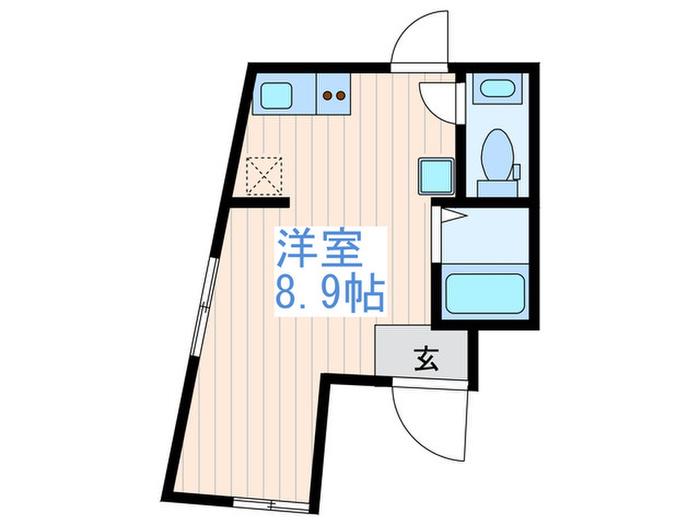 プレミア中野野方(ワンルーム/B1階)の間取り写真