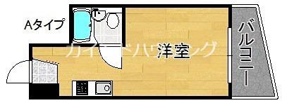 アーバンシティ岸里PARTII(ワンルーム/4階)の間取り写真