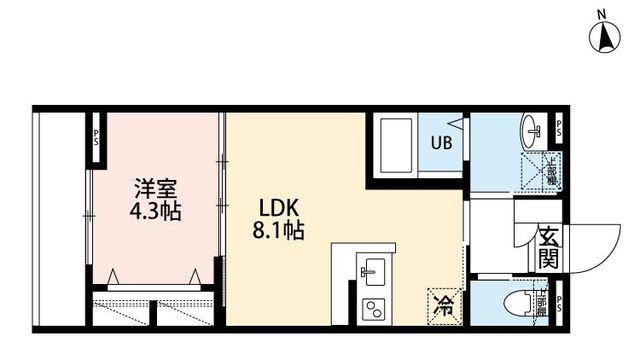 ROBOT HOME 荻窪(1LDK/2階)の間取り写真