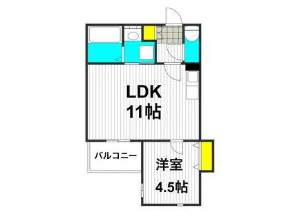 トレ・ステラ(1LDK/3階)の間取り写真