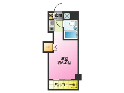 元住吉センチュリー21(ワンルーム/7階)の間取り写真