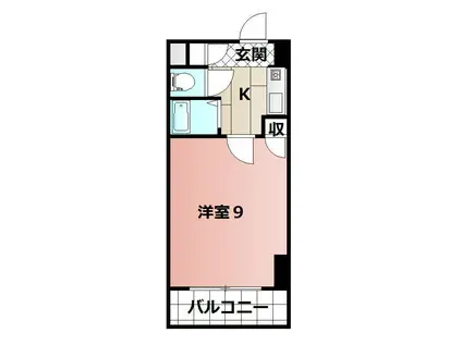 メゾン・ド・カリス(1K/3階)の間取り写真