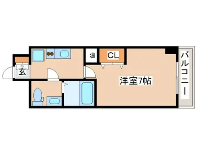 マロワール神戸(1K/14階)の間取り写真