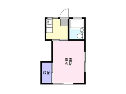 万町 田口ハイツ(1K/1階)の間取り写真