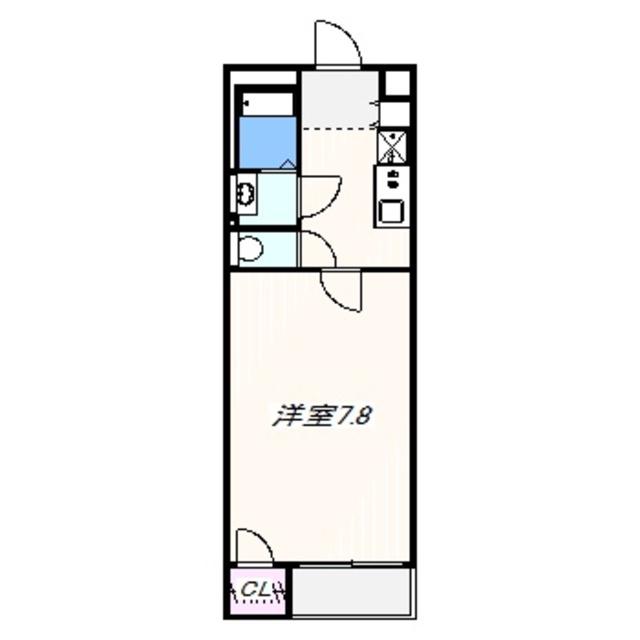 クレイノ吉見ノ里II(1K/1階)の間取り写真