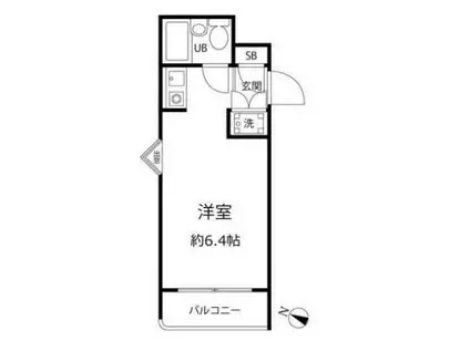 エムズフォレスト(ワンルーム/2階)の間取り写真