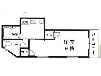 メゾンドール豊寿荘(2K/5階)の間取り写真