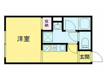 ヴァールレジデンツ西巣鴨(1K/4階)の間取り写真