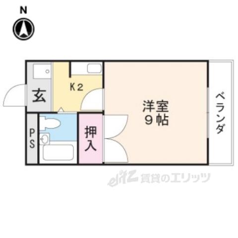 エスポワール20(1K/3階)の間取り写真