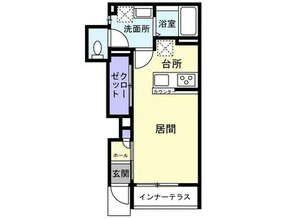 短期 鶴見区矢向アパート(1K/1階)の間取り写真