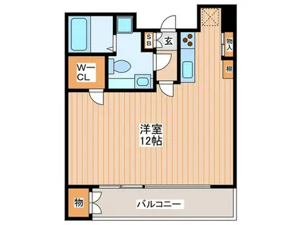 T-YS中之島(ワンルーム/3階)の間取り写真