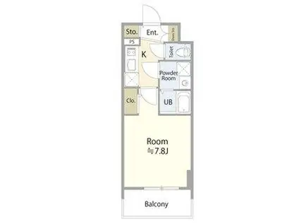 エスリード大須アヴェニュー(1K/9階)の間取り写真