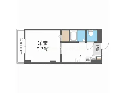 KANDM 別館(1K/4階)の間取り写真