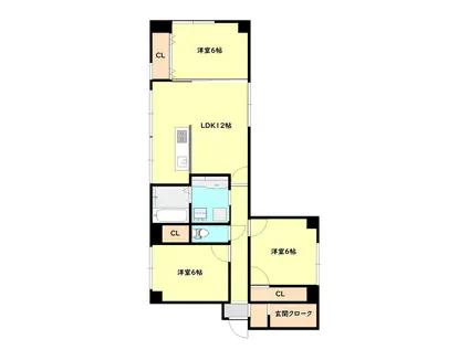 STAGER東中通(3LDK/5階)の間取り写真