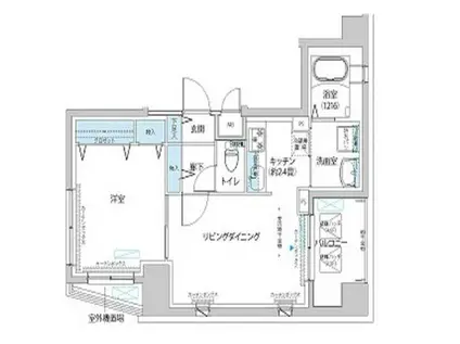 セレーノ下丸子(1LDK/5階)の間取り写真