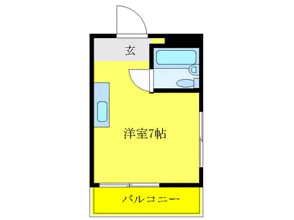 メゾン・ド・エポーク(ワンルーム/2階)の間取り写真