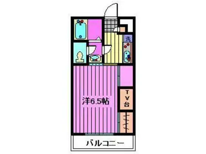 リブリ・南浦和(1K/1階)の間取り写真