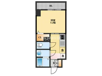 MODERN PALAZZO諫早駅前(1K/14階)の間取り写真