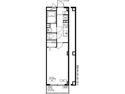 リブリ・磯子インディゴヴェール(1K/4階)の間取り写真