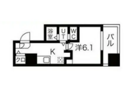 エヌエムキャトフヴァンアン(1K/7階)の間取り写真