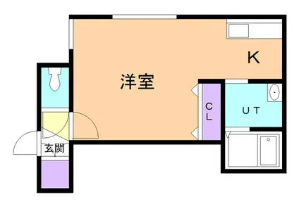 ラフィネ・コート(1K/1階)の間取り写真