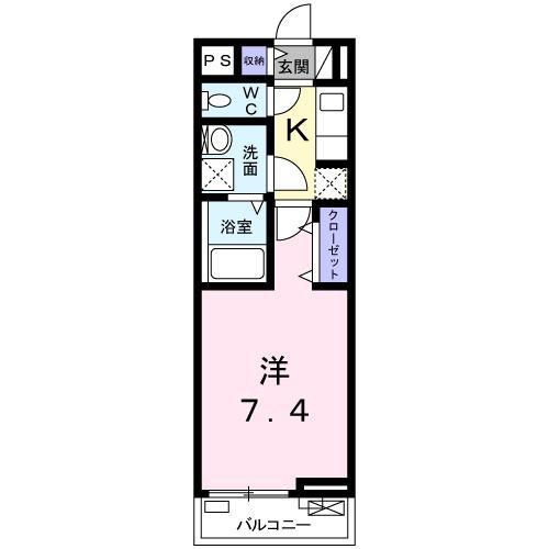 サンプラザ金剛(1K/1階)の間取り写真