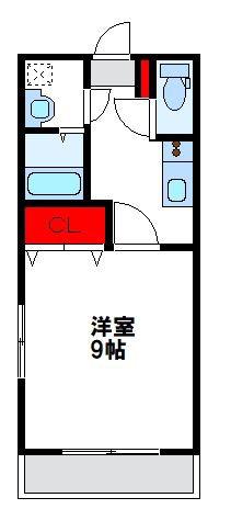 エクセレントセンチュリーIV(1K/1階)の間取り写真