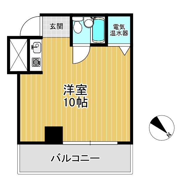 ライオンズプラザ山下公園(ワンルーム/7階)の間取り写真