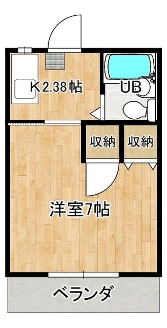 コーポ本山(1K/2階)の間取り写真