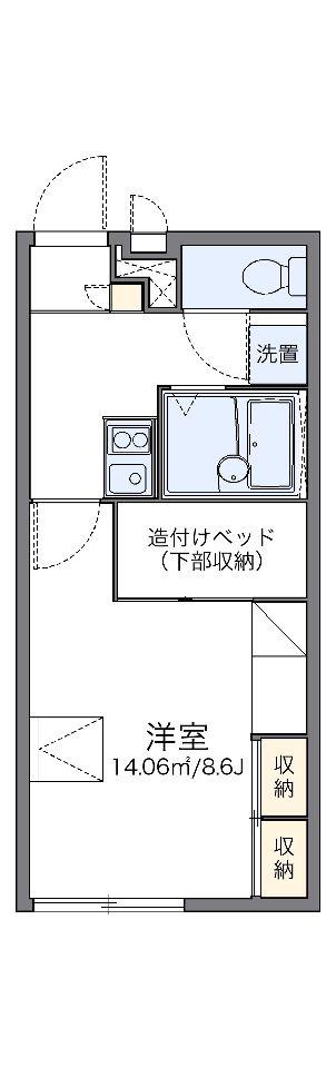 レオパレスアネシス(1K/2階)の間取り写真