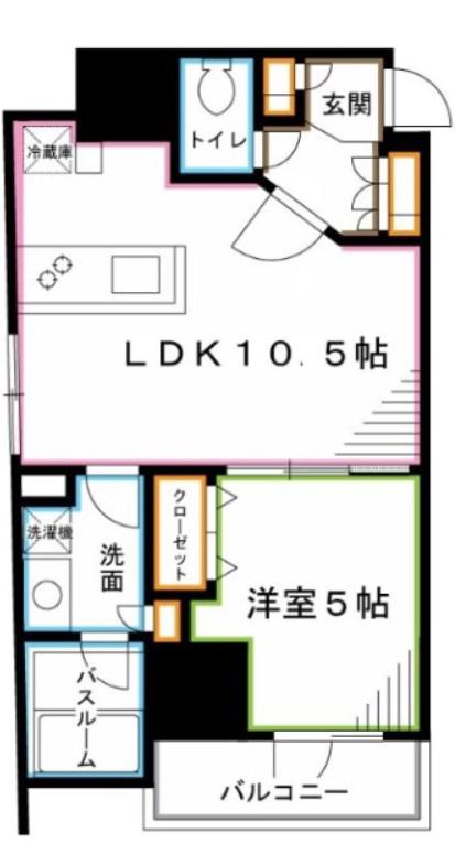 レジディア荻窪III(1LDK/4階)の間取り写真