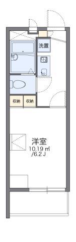 レオパレスさくら イースト(1K/3階)の間取り写真