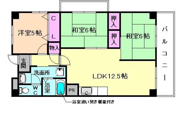 パストラルコート(2LDK/1階)の間取り写真