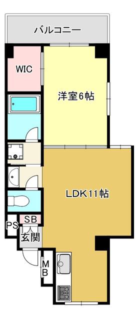 グレンフォレスト(1LDK/5階)の間取り写真