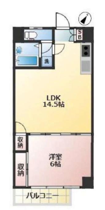 カーサ・エステレーヤ(1LDK/2階)の間取り写真