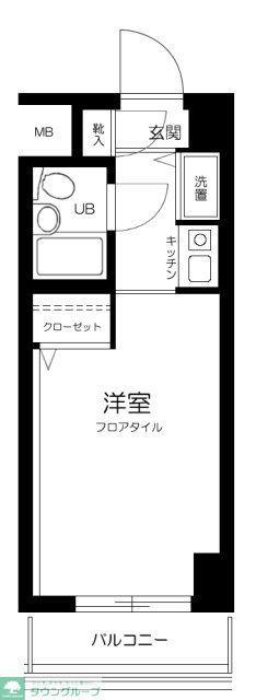 メイツ井荻(1K/3階)の間取り写真