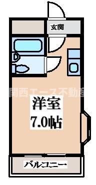 緑橋CTスクエア(ワンルーム/2階)の間取り写真