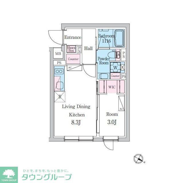 デュオメゾン池袋オヴェスト(1LDK/1階)の間取り写真