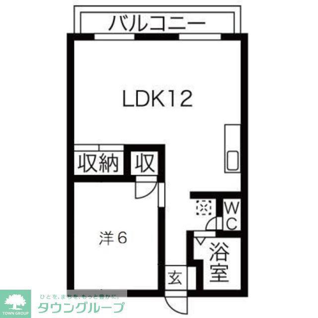 サンホワイトM105(1LDK/2階)の間取り写真