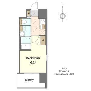 インザライフ大阪イースト RESIDENCE(1K/9階)の間取り写真