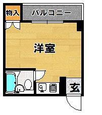 リバーサイドNK(ワンルーム/3階)の間取り写真