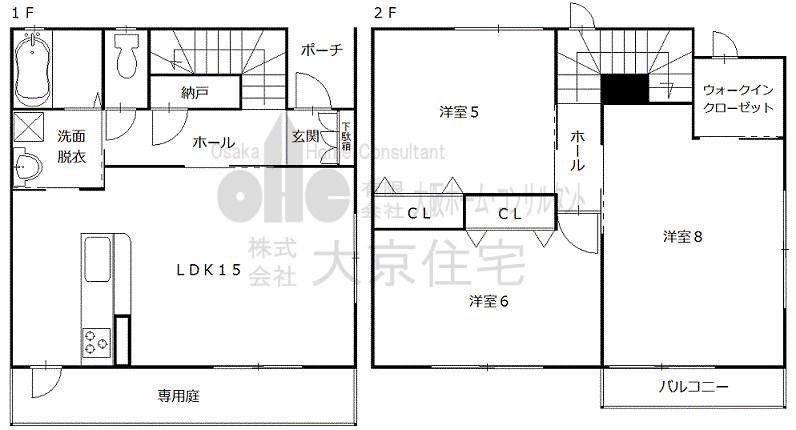 コルディア掲載不可(3LDK/1階)の間取り写真