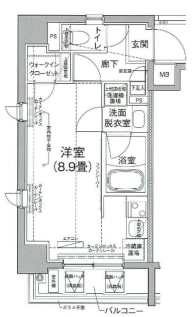 アイル プレミアム押上ノース(ワンルーム/7階)の間取り写真