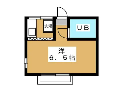 プラタナス(ワンルーム/2階)の間取り写真