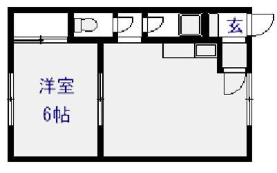 コーポ北欧館(1LDK/2階)の間取り写真