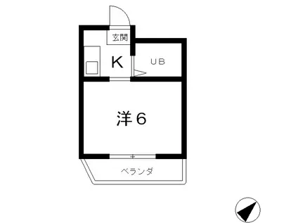 ソレイユヤマダ(ワンルーム/3階)の間取り写真