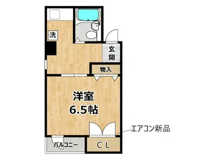 藤井マンション(1DK/3階)の間取り写真